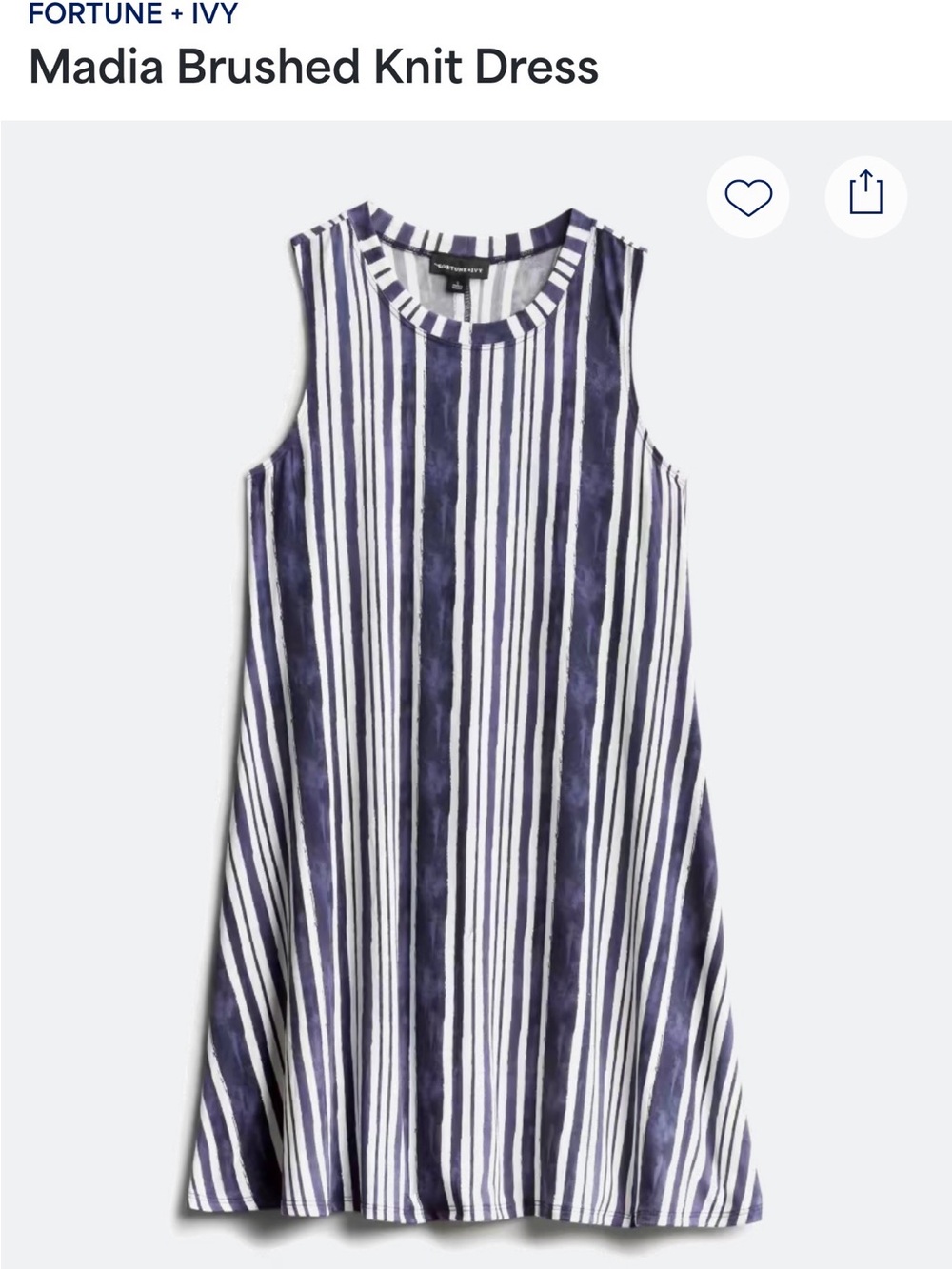 Fortune + Ivy Madia Brushed Knit Dress